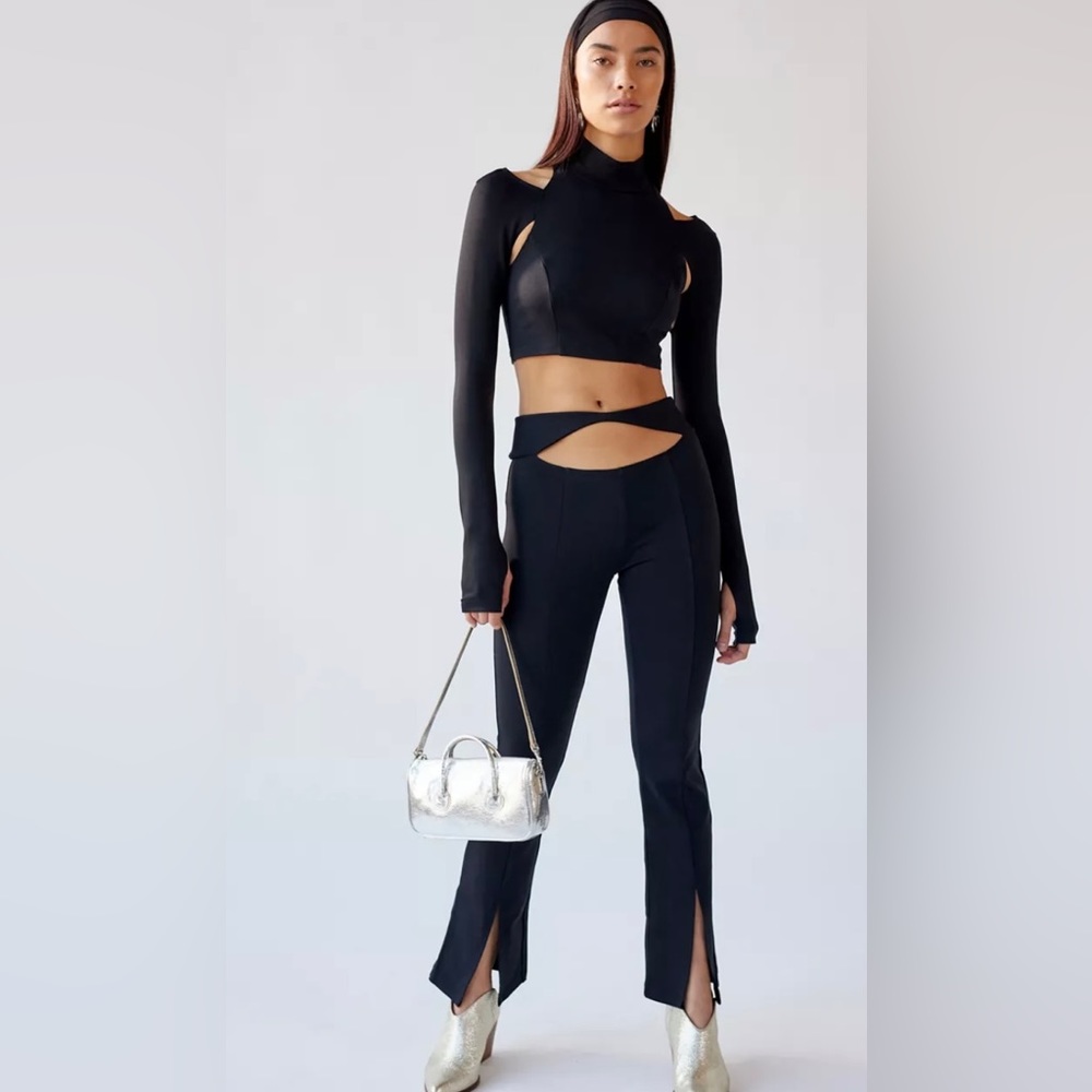 Urban Outfitters Women’s Bombshell Black Crop Top & Pants Set! Brand New!